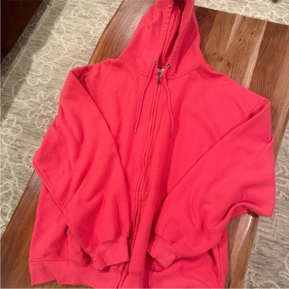 Pacific & Co. Women Pink Zip Up Hoodie Size XL